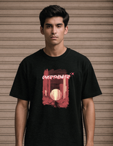 Overthinker- (Unisex Oversized Terry Black)